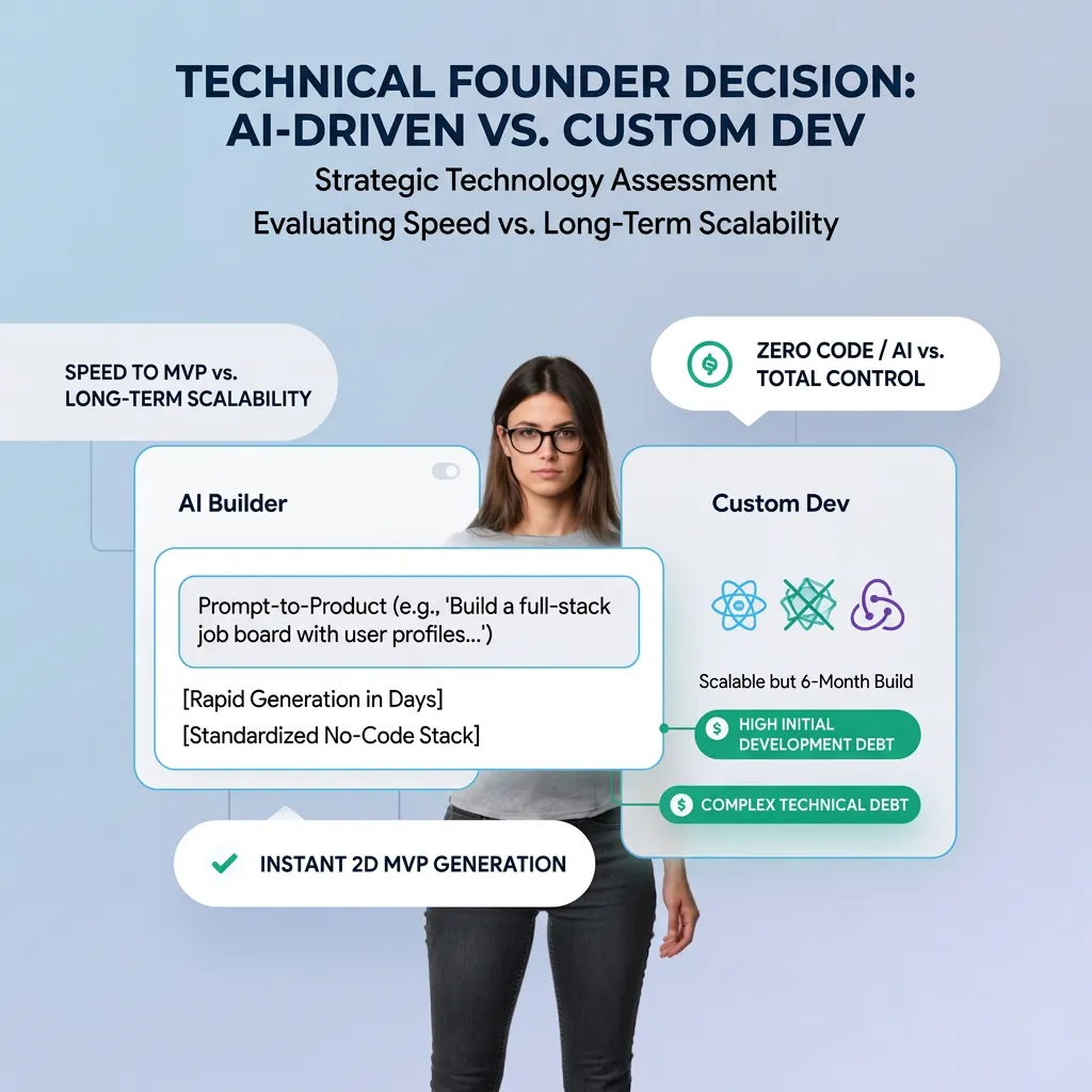 Comparing the workflow of custom web development versus an AI website builder