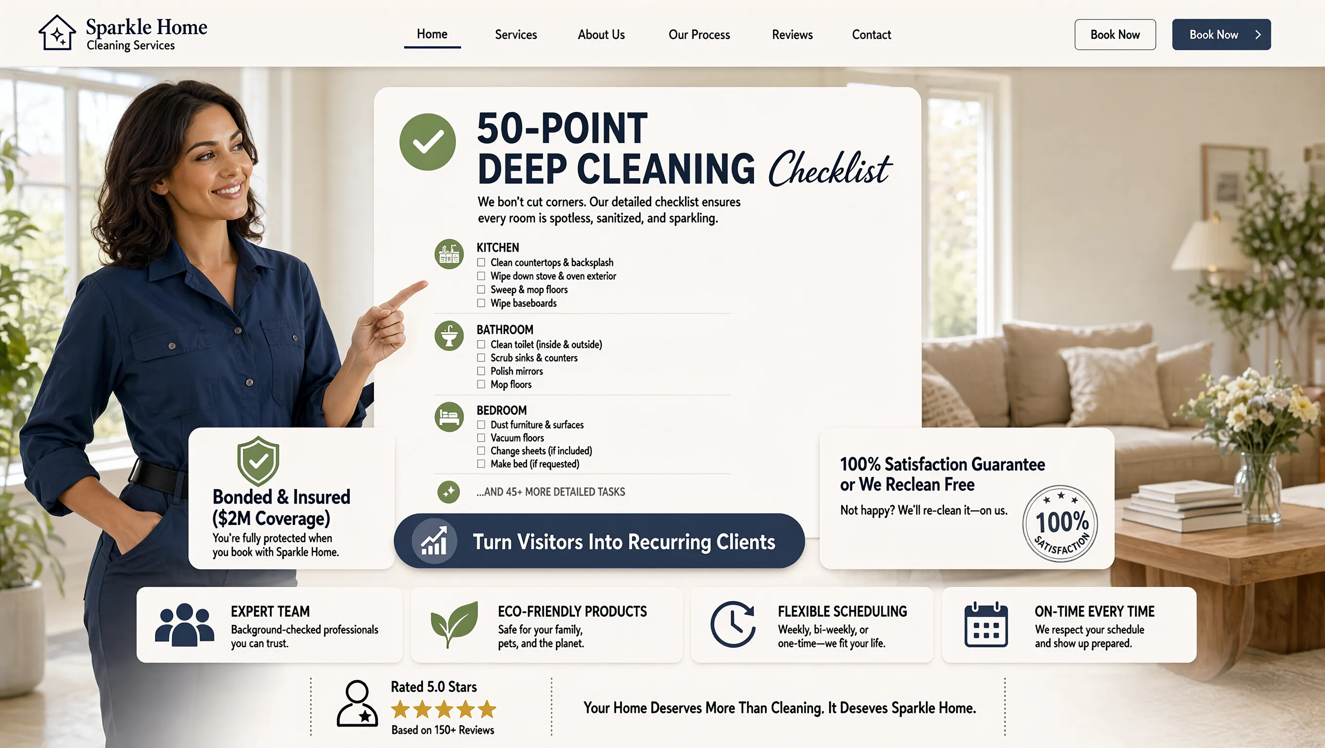 Website builder for a home service business converting panicked searches into booked dispatch calls