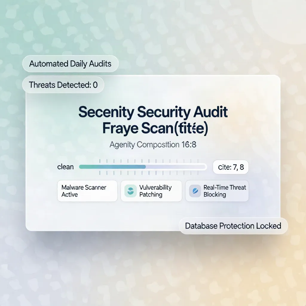 Daily security audit dashboard monitoring for silent website infections
