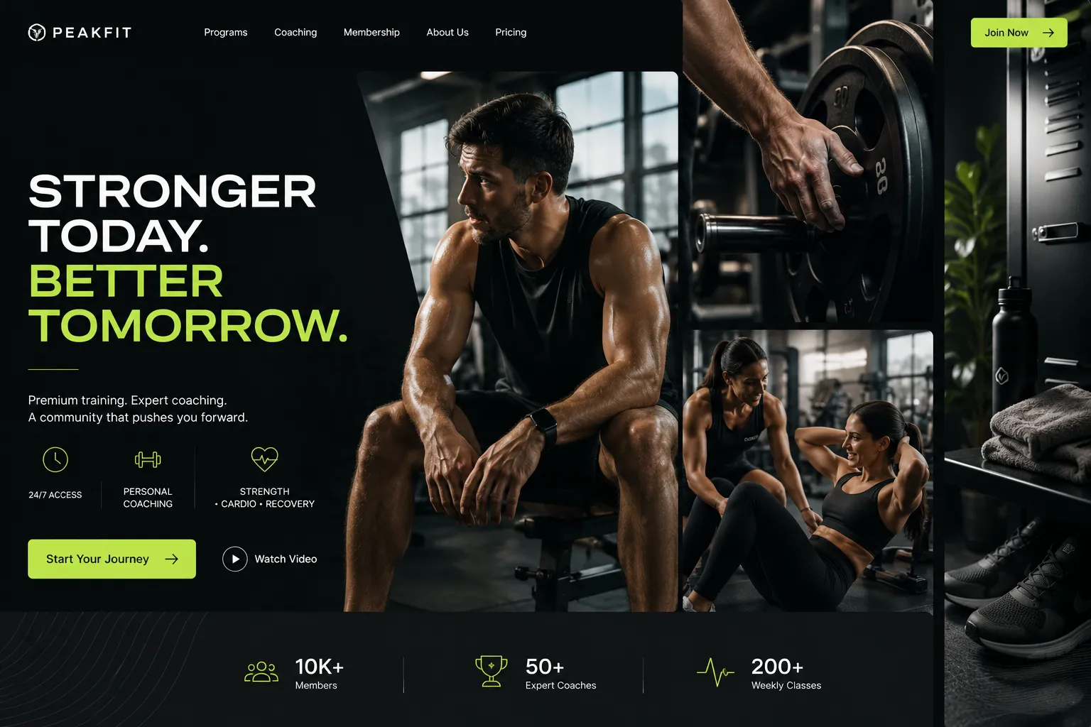 Website builder for gyms creating a high-converting site with real atmosphere and clear class times