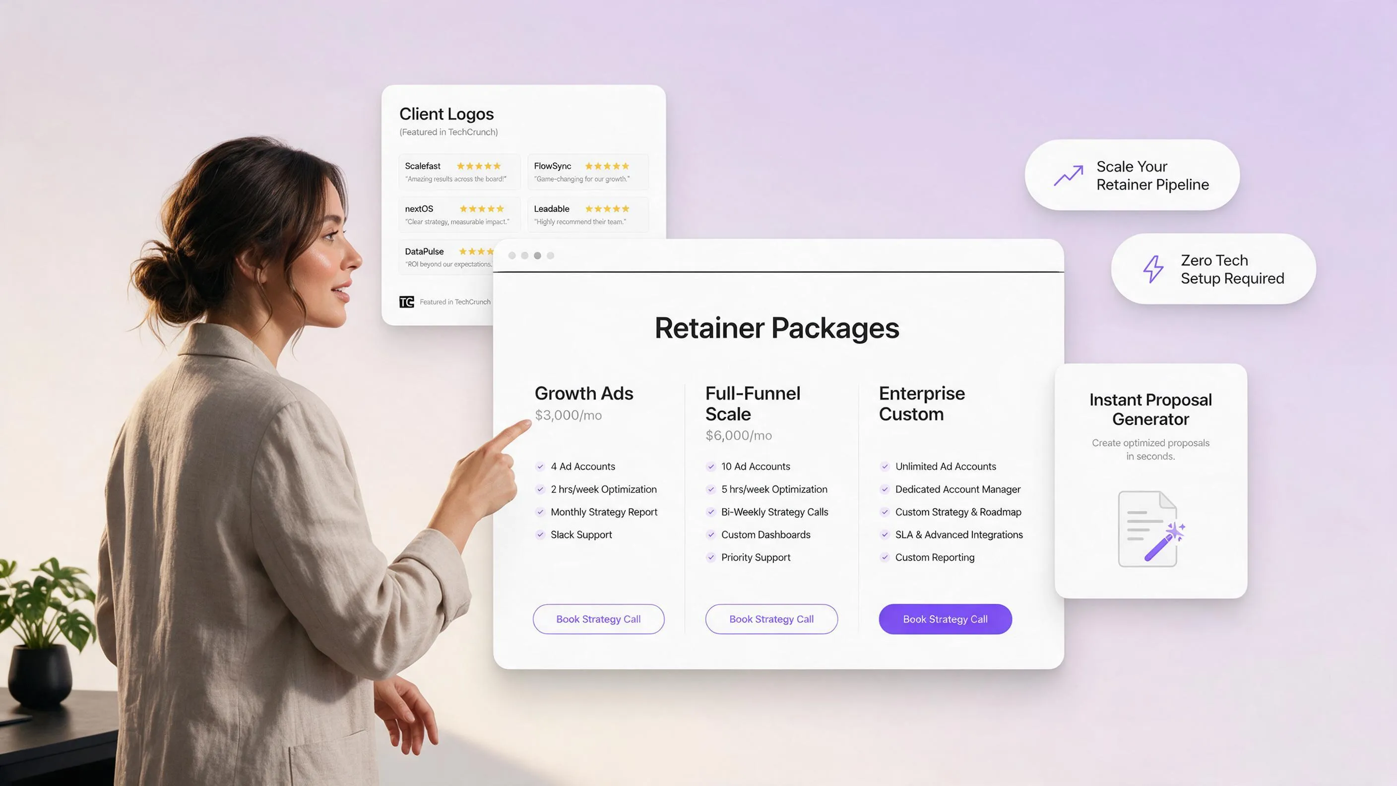 Website builder for marketing agencies showcasing strategic execution and verified campaign outcomes