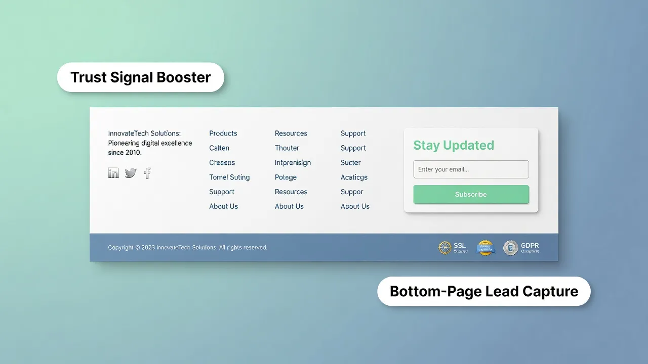 Example of a clean, structured website navigation menu optimized for user experience and findability
