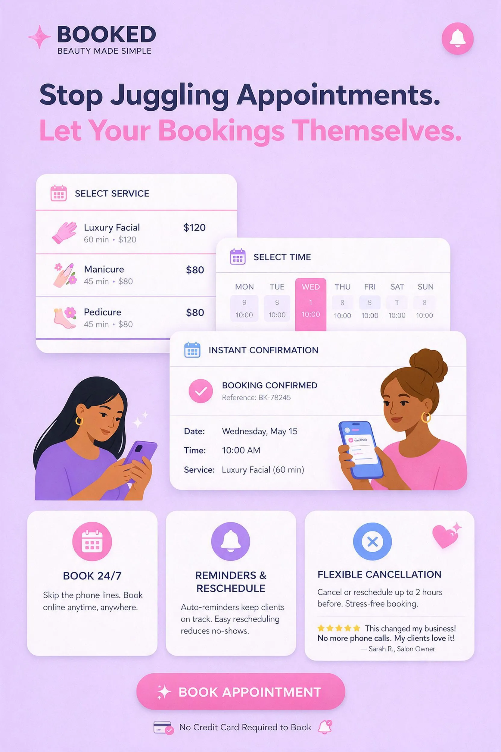 Salon website builder FAQs integrating scheduling tools and membership plans
