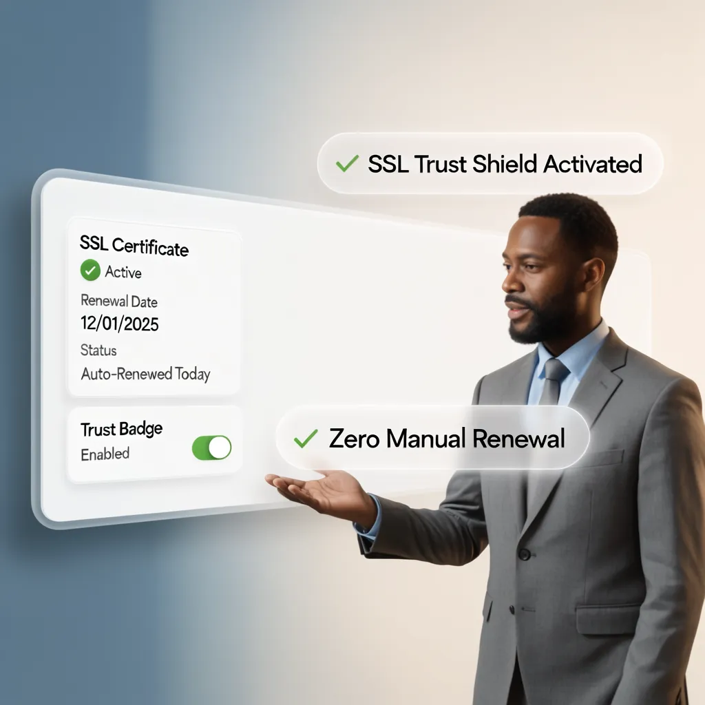 Automated SSL certificate renewal process preventing expiration