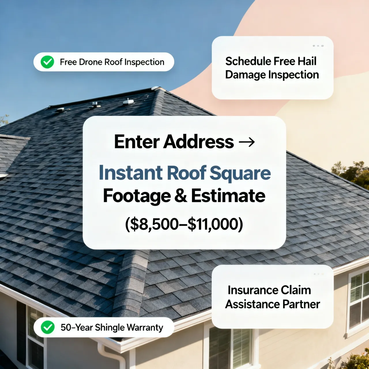 Website builder for a roofing company turning local traffic into booked job enquiries