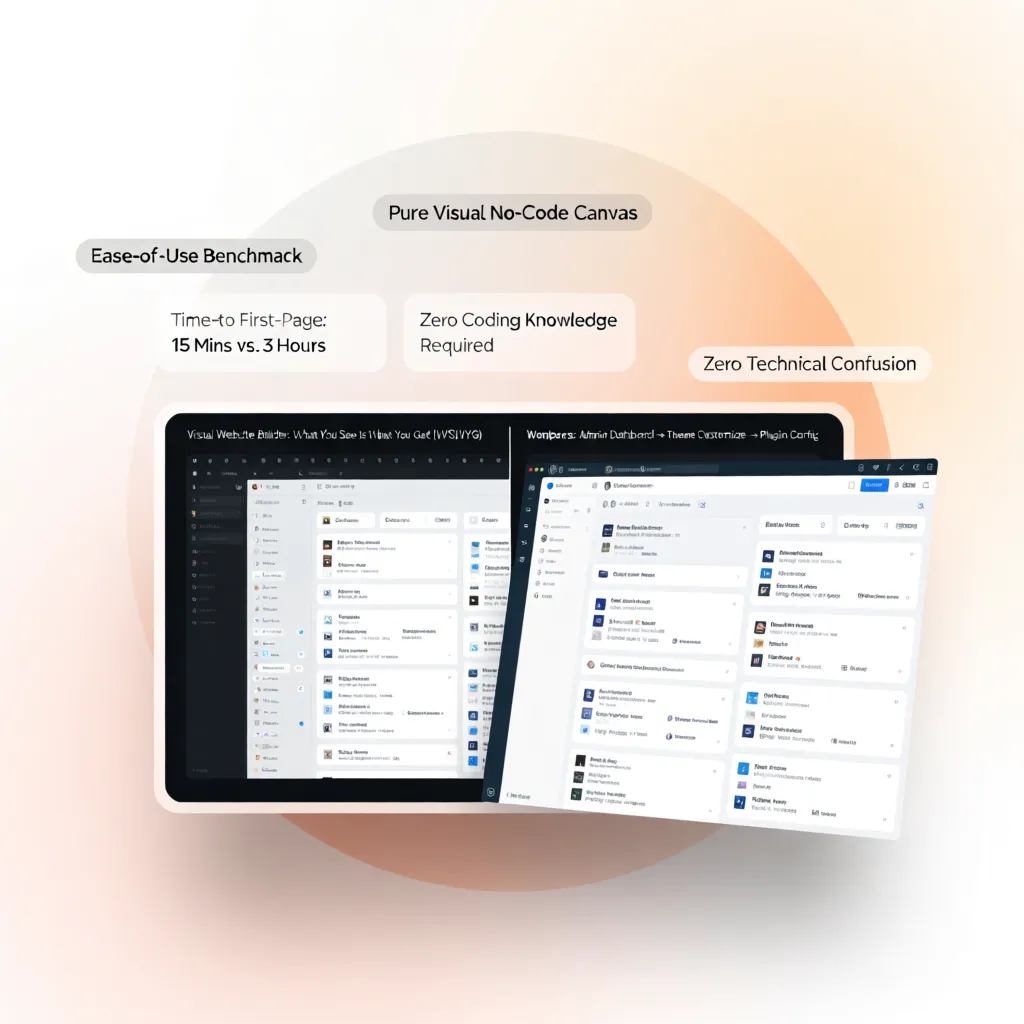 Usability and technical workload comparing hosted builder ease with self-hosted setup